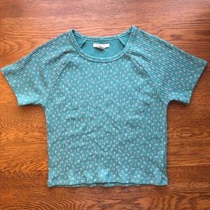 AEO | NWOT teal crop top